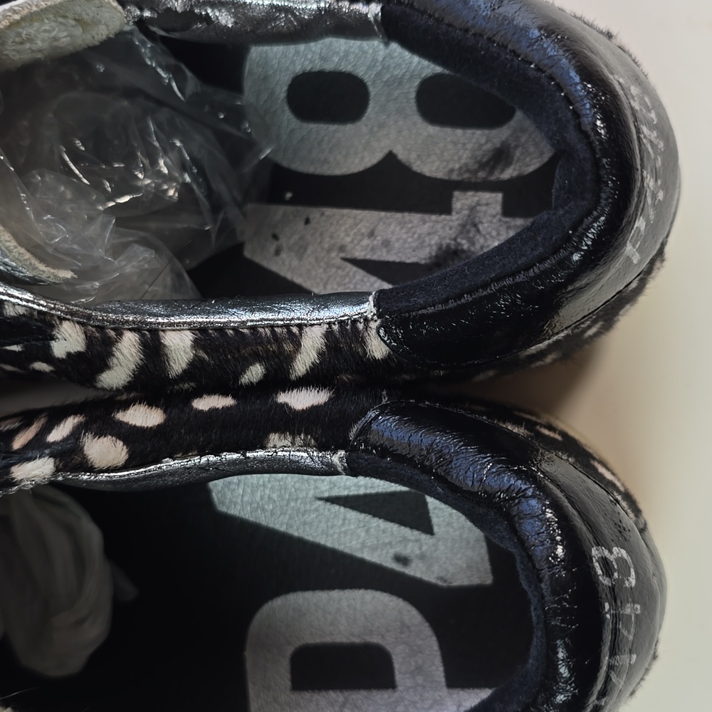 P448 Black and Silver Calf Patterned Sneakers - Picture 8 of 14